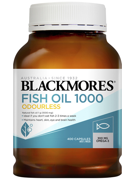 Blackmores Fish Oil Odourless 1000 400 Capsules