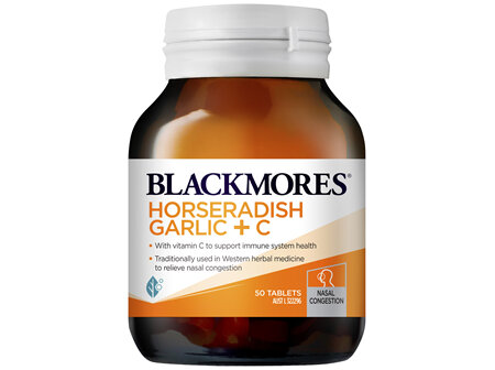 Blackmores Horseradish Garlic + C 50 Tablets