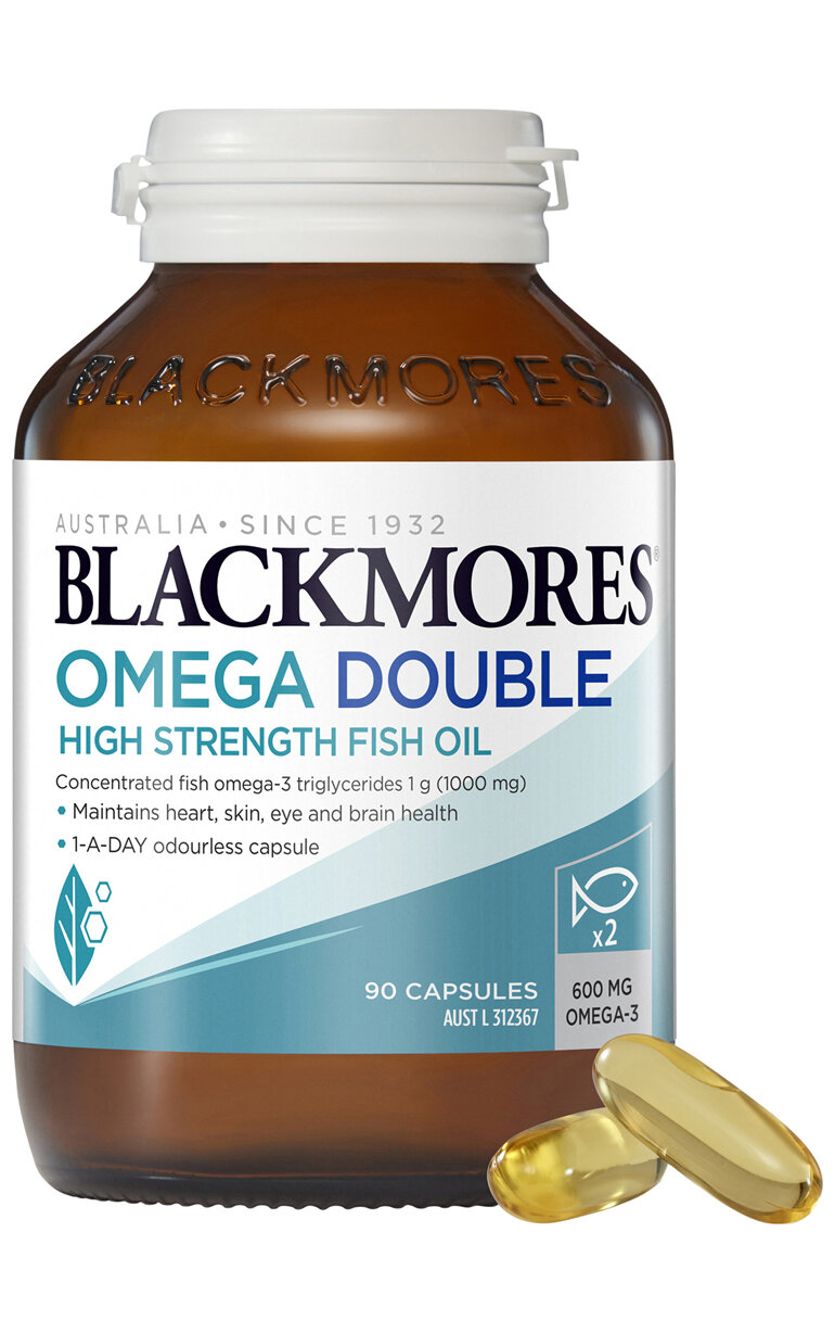 Blackmores Omega Double High Strength Fish Oil 90 Capsules