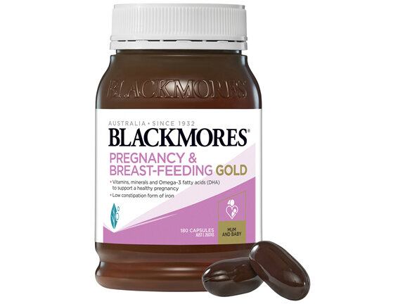 Blackmores Pregnancy and Breast-Feeding Gold 180 Capsules