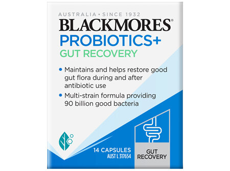 Blackmores Probiotics+ Gut Recovery 14 Capsules
