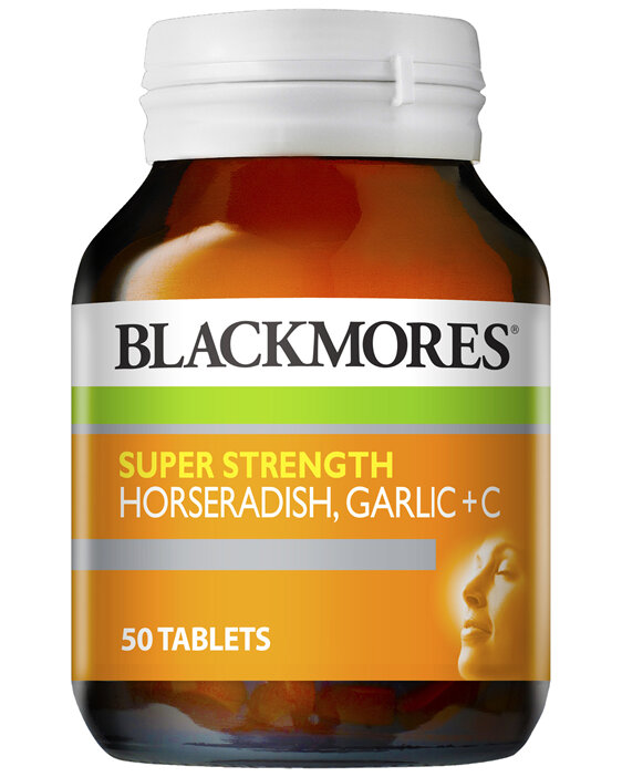Blackmores Super Strength Horseradish Garlic + C (50)