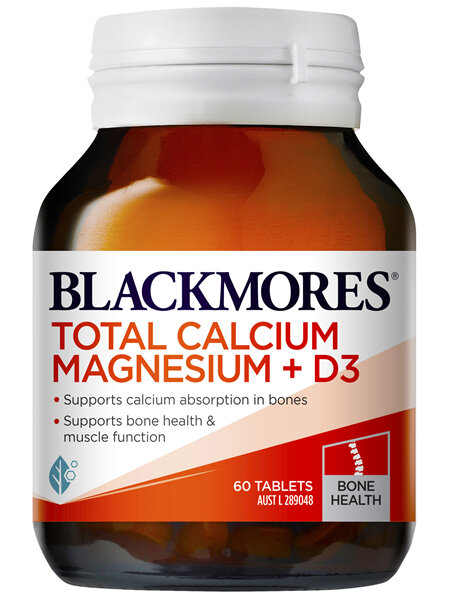 Blackmores Total Calcium Magnesium + D3 60 Tablets