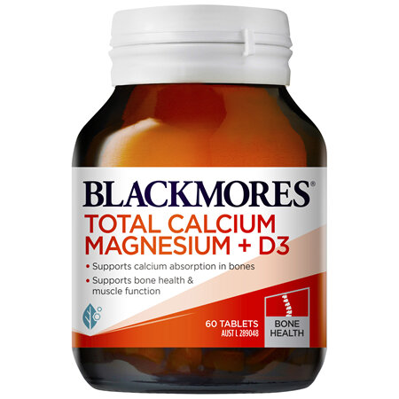 Blackmores Total Calcium Magnesium + D3 60 Tablets
