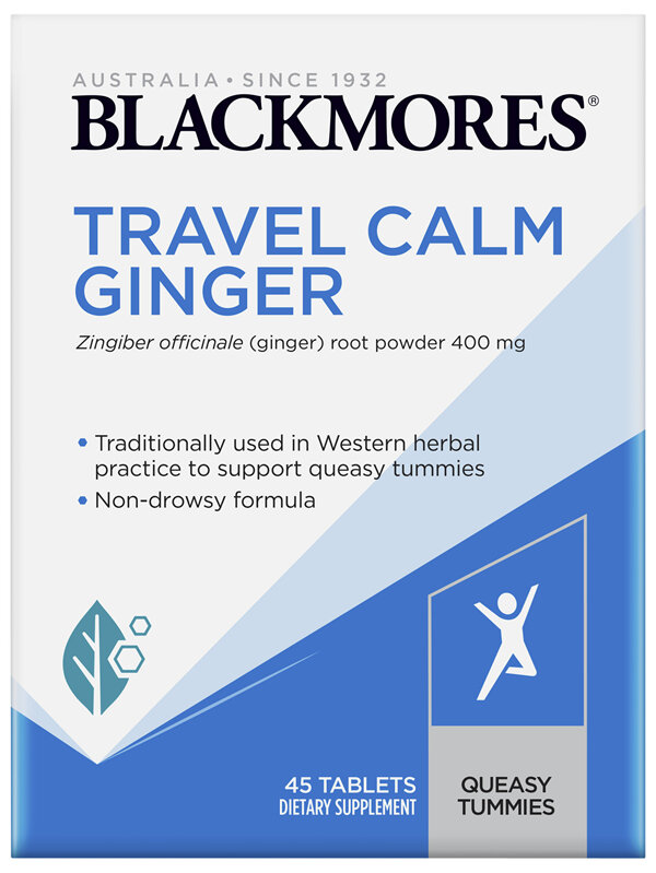 Blackmores Travel Calm Ginger 45 tablets