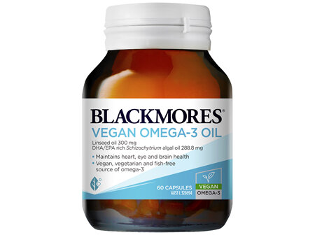 Blackmores Vegan Omega-3 Oil 60 Capsules