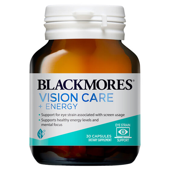 Blackmores Vision Care + Energy 30 Tablets