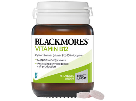 BLACKMORES VIT B12 100MCG TAB  (75)
