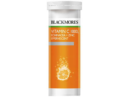 Blackmores Vitamin C 1000, Echinacea + Zinc Effervescent