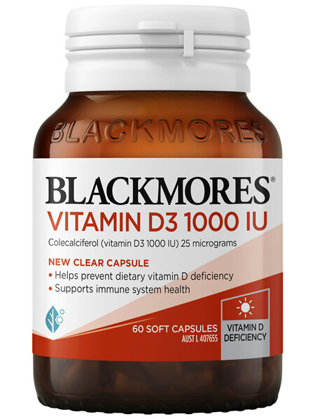 Blackmores Vitamin D3 1000 IU 60 Capsules