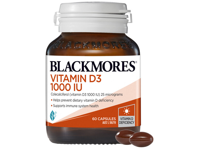 Blackmores Vitamin D3 1000 IU 60 Capsules - Moorebank Day & Night Pharmacy