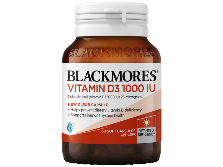Blackmores Vitamin D3 1000 IU 60 Capsules