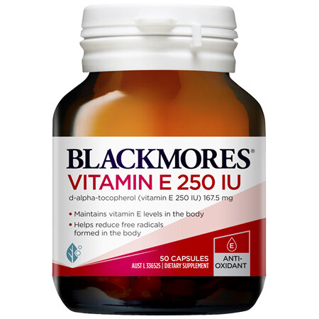 Blackmores Vitamin E 250 IU 50 Capsules
