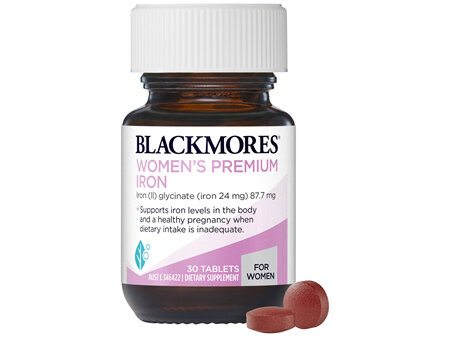 Blackmores Women's Premium Iron 30 Tablets