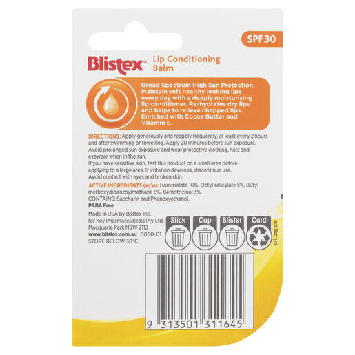 Blistex® Lip Conditioning Balm 4.25gm SPF 30