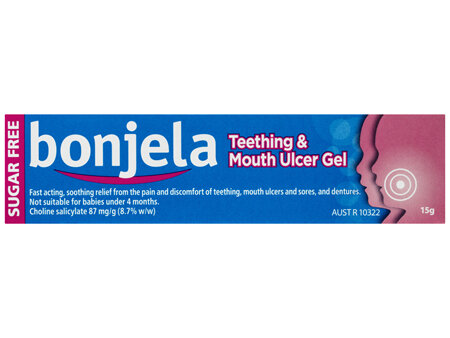 Bonjela Fast Acting Teething Gel 87mg/g Choline Salicylate 15g