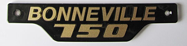 Bonneville 750 Side Cover Bage 1979 on Gold on Black 83-7317 Triumph