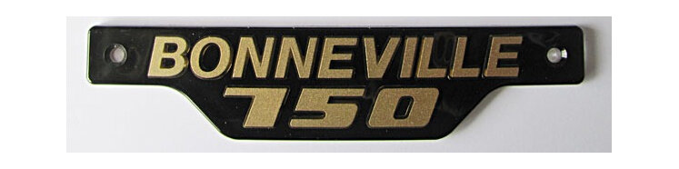 Bonneville 750 Side Cover Bage 1979 on Gold on Black 83-7317 Triumph