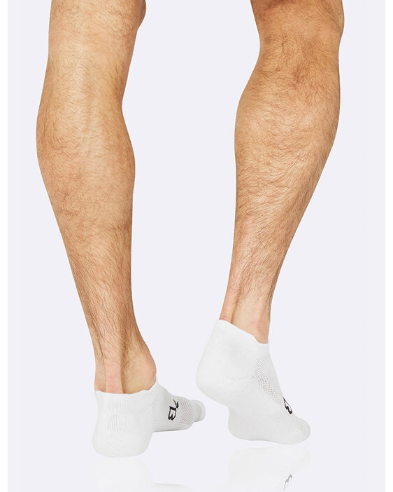 Boody Active Men's Rib/Mesh Sport Socks White 6-11