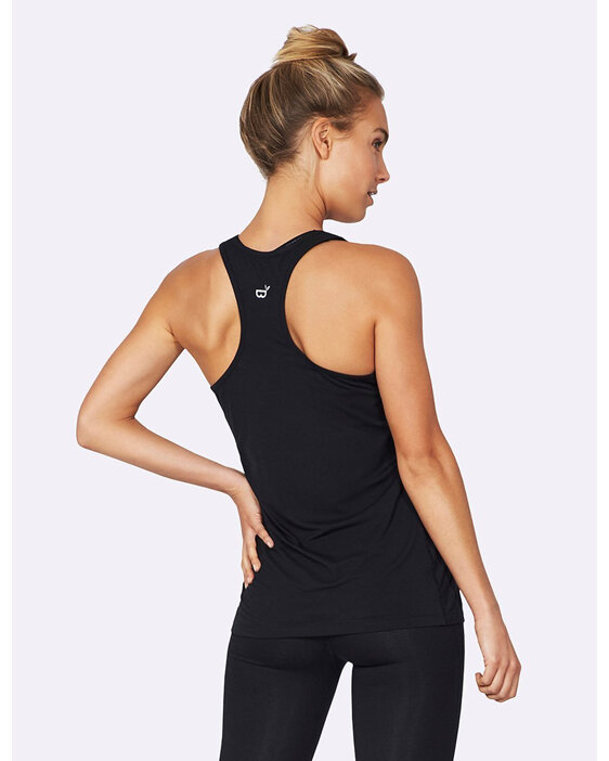 Boody Active Women's Racer Back Tank Top Black Large
