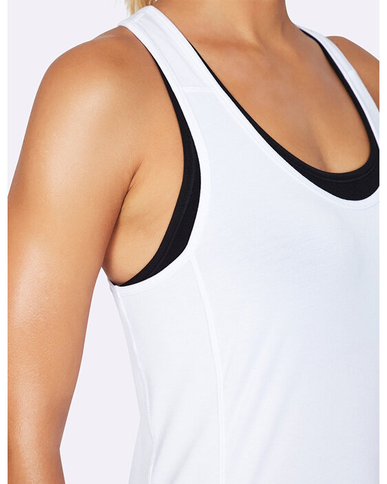 Boody Active Women's Racer Back Tank Top White Large