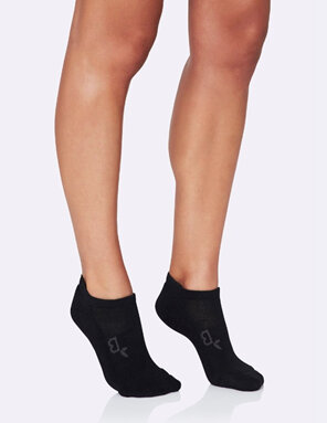 Boody Active Women's Rib/Mesh Socks Black 3-9