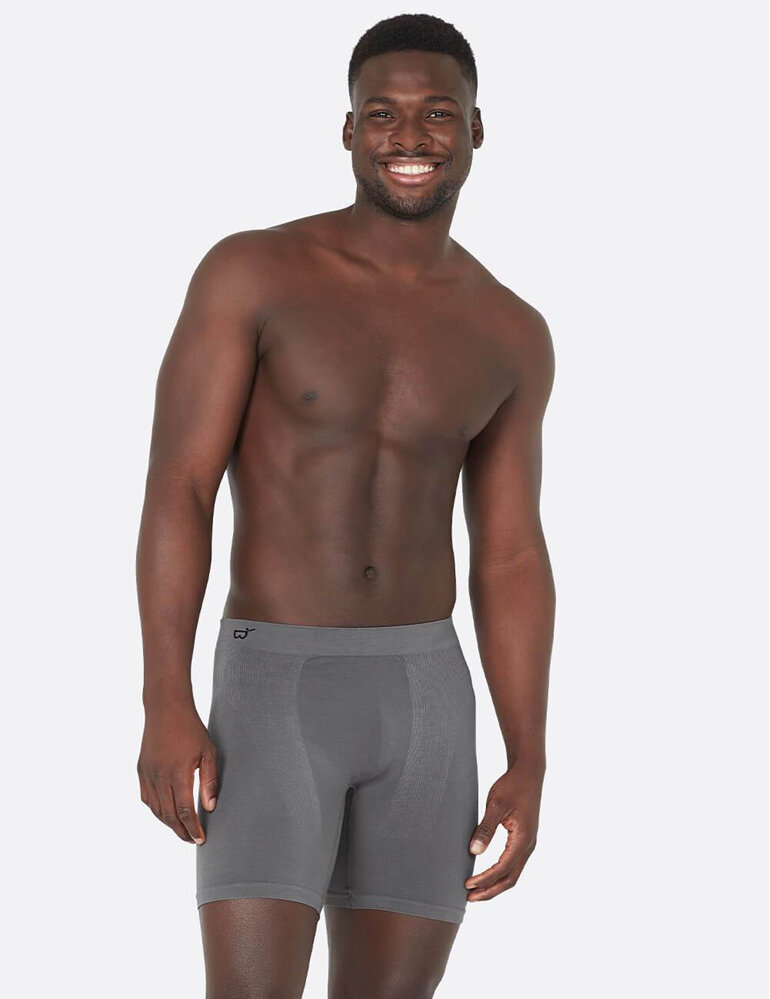 Boody Men's Mid Length Trunks Charcoal Medium