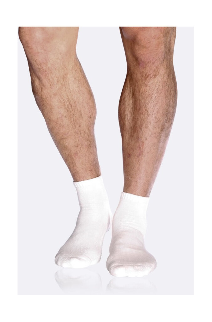 Boody Men's Sport Ankle Socks White 11-14