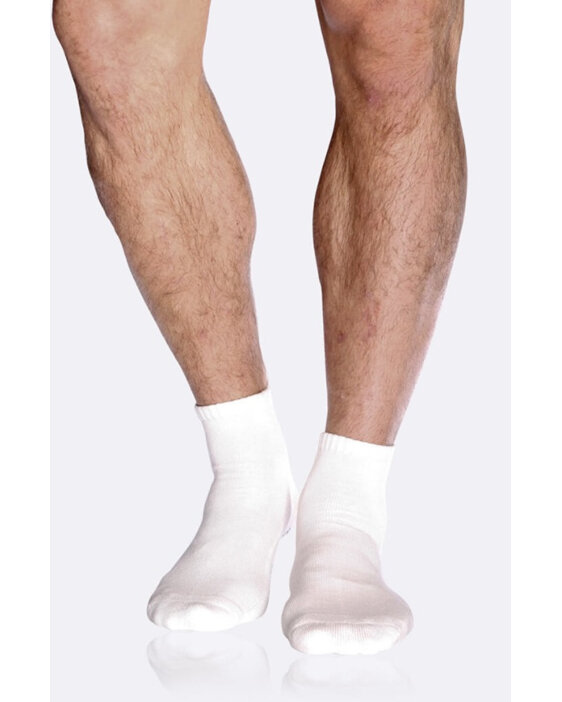 Boody Men's Sport Ankle Socks White 6-11