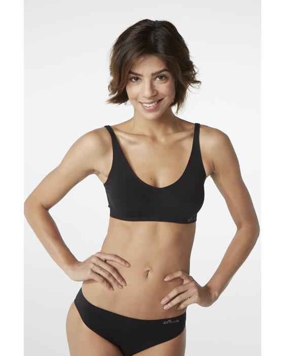 Boody Women's Shaper Crop Bra Black Large