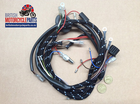 BSA A50 A65 Wiring Loom - Harness 1967 - Zener Under Forks