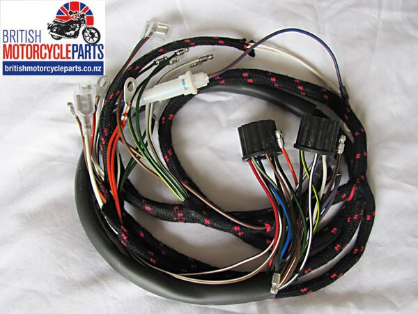 BSA A50 and A65 Cloth Wiring Loom / Harness 1966 - 1967