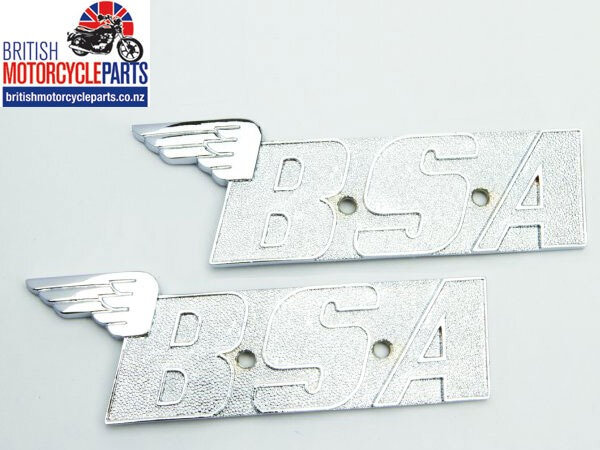 BSA Oil in Frame A65/A70 Metal winged petrol tank badges (1970-72)