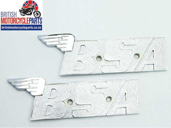 BSA Oil in Frame A65/A70 Metal winged petrol tank badges (1970-72)