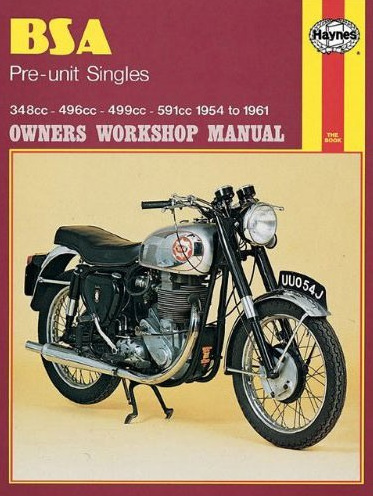 BSA Pre-Unit Singles 1954-61 Workshop Manual
