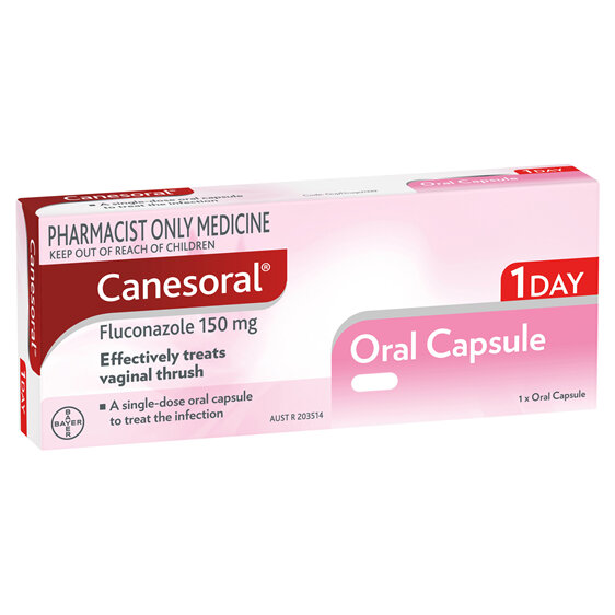 Canesoral Oral Single Dose Thrush Treatment Capsule (Pharmacist Only)