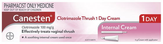 Canesten 1 Day Thrush Treatment Internal Cream