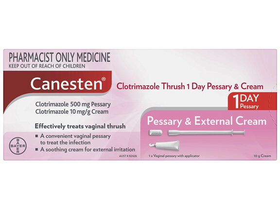 Canesten 1 Day Thrush Treatment Pessary & External Cream