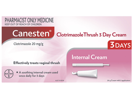Canesten 3 Day Thrush Treatment Internal Soothing Cream 20g