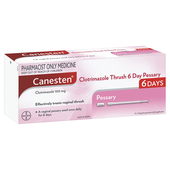 Canesten 6 Day Pessary Thrush Treatment (Pharmacist Only)