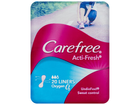 Carefree Acti Fresh Oxygen Panty Liners 20 Pack