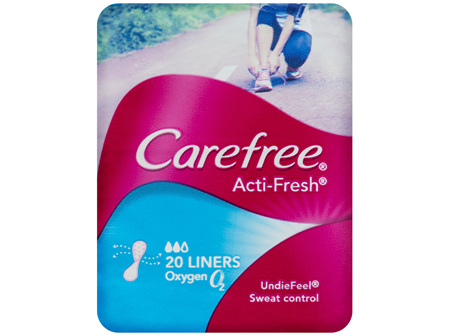 Carefree Acti-Fresh Panty Liners Oxygen 20 Pack