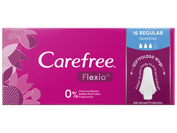 Carefree Flexia Regular Tampons 16 pack