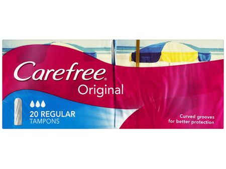 Carefree Original Tampons Regular 20 Pack