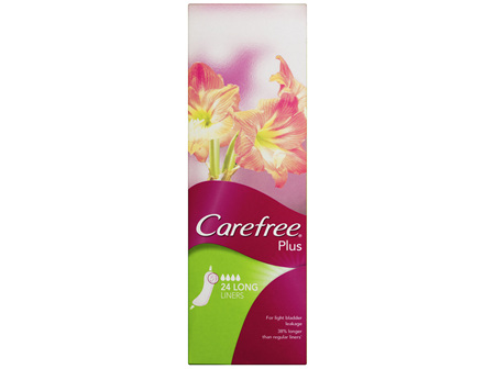 Carefree Plus Long Liners 24 Pack 