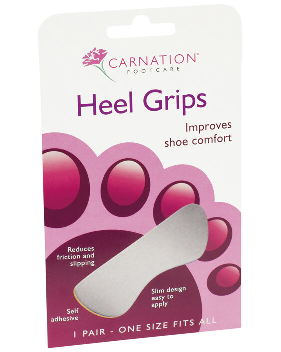 Carnation Heel Grips 1pr