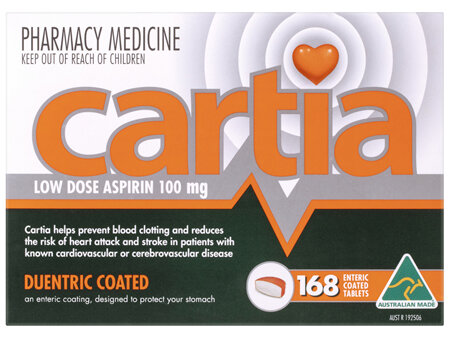 Cartia 100mg 168 Tablets