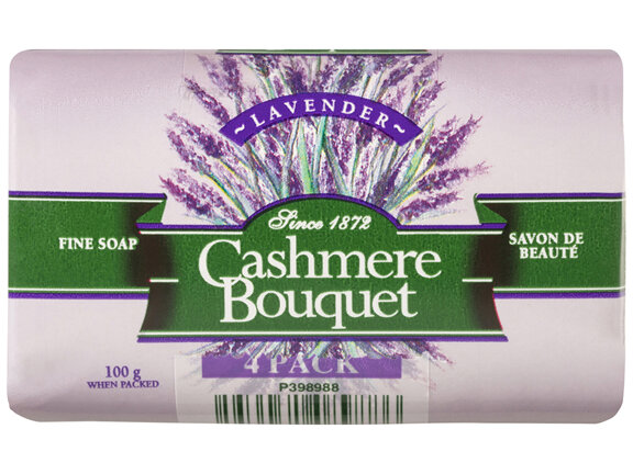 Cashmere Bouquet Fine Bar Soap, 4 x 100g, Lavender