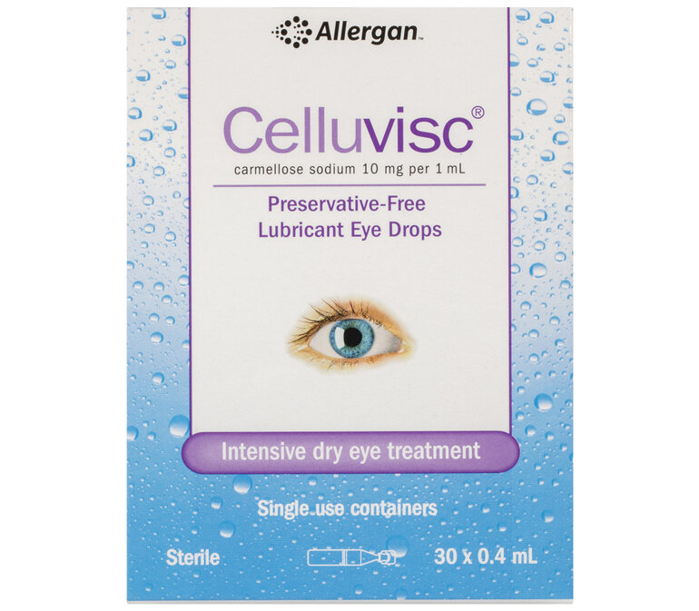 Celluvisc Lubricant Eye Drops 30 x 0.4mL