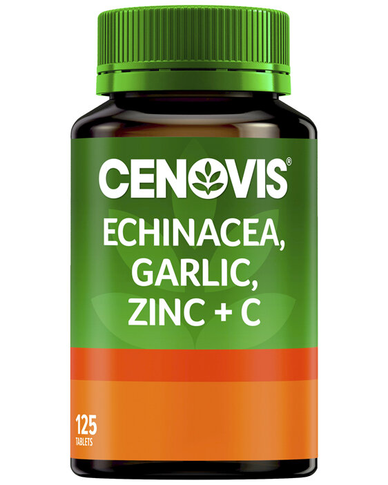 Cenovis Echinacea, Garlic, Zinc & C 125 Tablets
